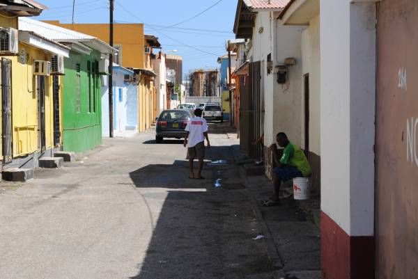 One of the many streets in San Nicolas